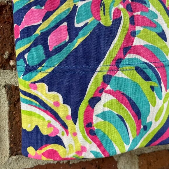 Lilly Pulitzer Pima Cotton Shift Dress M Paisley - Picture 3 of 7